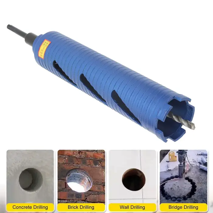 Foret scie cloche acier allié filetage 5/8-11 perçage humide et sec retrait rapide des copeaux large compatibilité pour le marbre