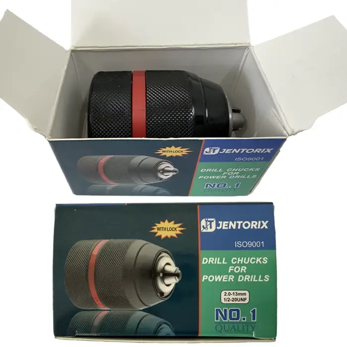 Mandrin de perçage sans clé en métal JENTORIX 2mm-13mm