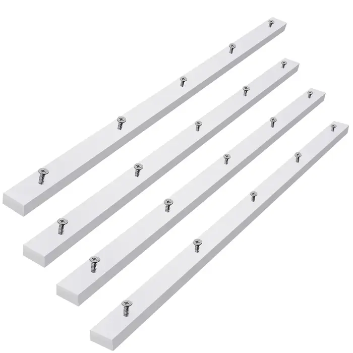 Traîneau transversal 4 pièces pour scie de table, 3/4" x 2 1/2" x 17", pré-percé avec 10 vis, pour f