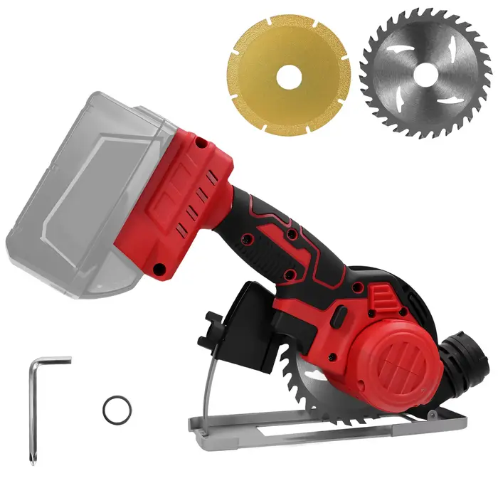 Scie circulaire électrique sans fil 1000W, Angle réglable, pour le travail du bois, outil électrique