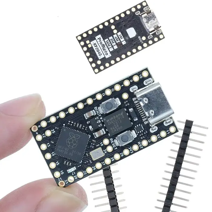 TENSTAR RP2040 Pro Micro carte de développement 4 mo/16 mo Flash double cœur prend en charge Mciro Python Compatible pour Raspberry PI PICO