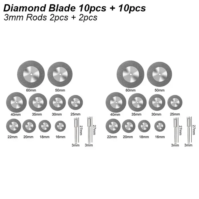 Lame de diamant, disque coupé