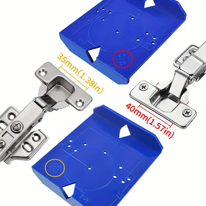 Localisateur de perçage de charnière 35/40mm, poinçonnage de porte d'armoire, modèle de règle de pos