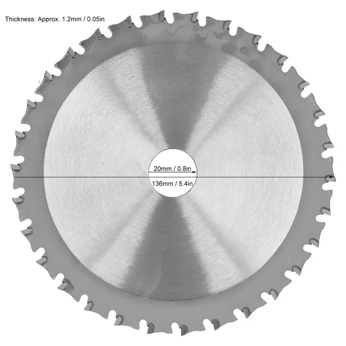 Lame de coupe circulaire, lame de scie, disque de coupe circulaire en métal, outil de quincaillerie 