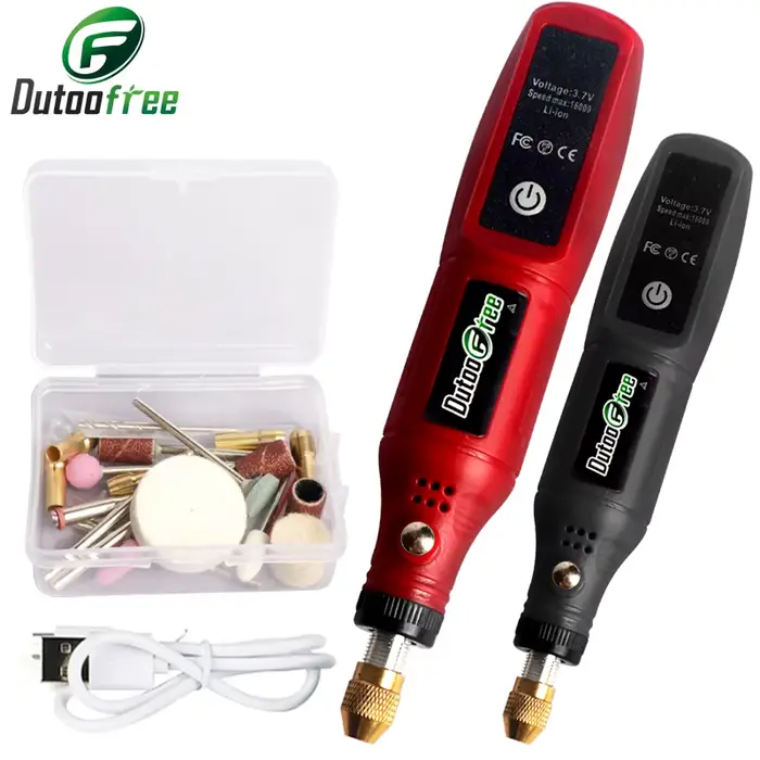 Kit d'outils rotatifs sans fil USB, stylo de gravure sur bois, bricolage pour bijoux, métal et verre