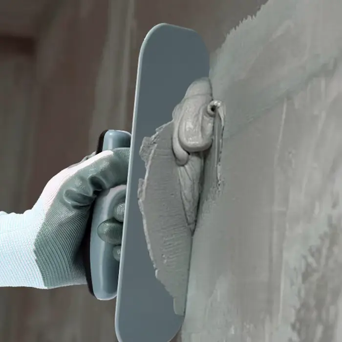 Spatule à plâtre en plastique avec manche ergonomique pour le lissage et la finition des murs en plaques