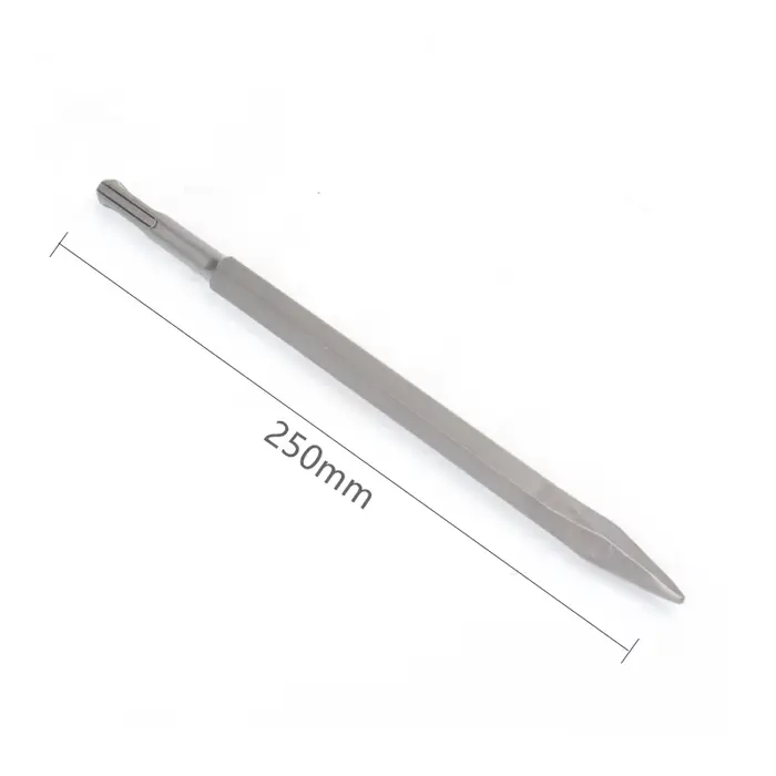 Pelle à tige ronde SDS PLUS de 250mm, marteau électrique, foret, rainure, Gouge, ciseau plat, ruptur