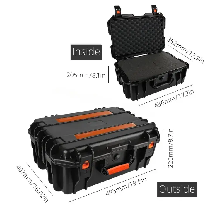 Grande boîte à outils avec roulettes, coffre rigide, chariot à outils portable, sac à outils, coffre de sécurité à roulettes, boîte de rangement, coffre à outils.