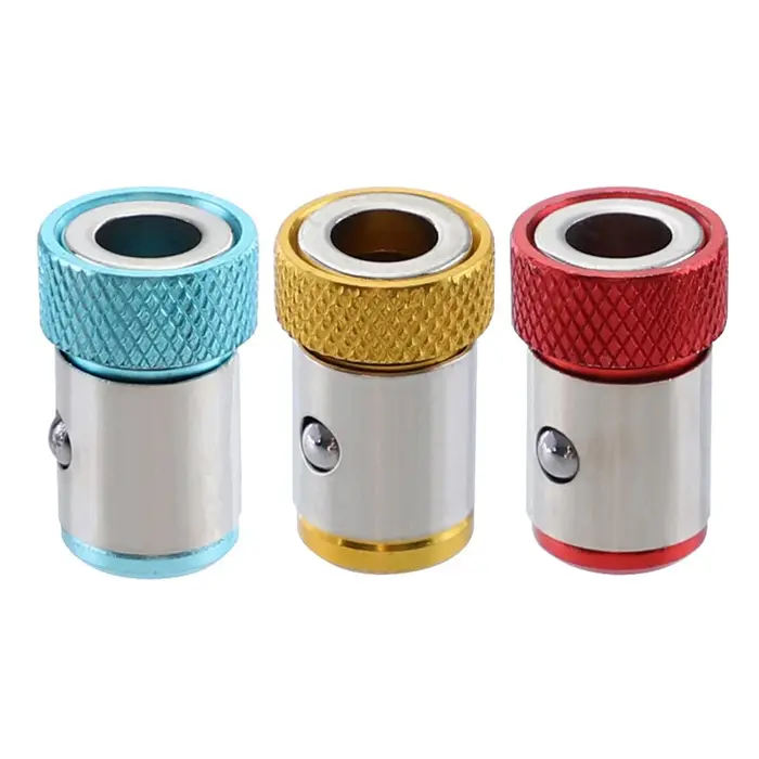 1/2/3/6 pièces anneau magnétique universel pour 6.35mm 1/4 "foret aimant