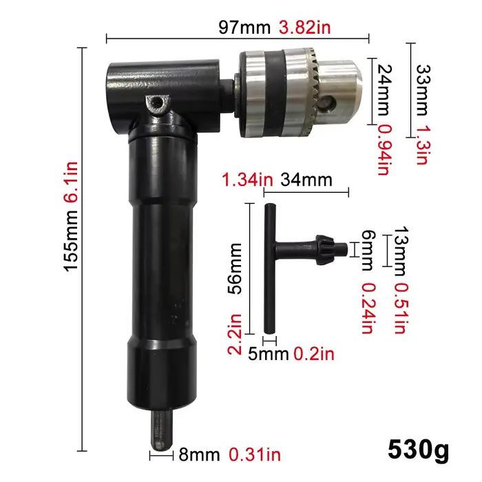 Perceuse électrique à angle droit