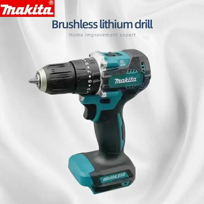 Makita DDF487 Perceuse à percussion sans fil 18V sans balais 10 mm : Outil électrique rechargeable à couple élevé (machine uniquement)