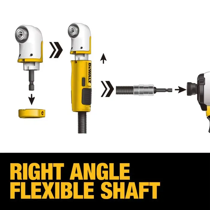 DEWALT DWAMRASET MAX FIT ® Accessoires modulaires d'outils électriques de perceuse de conducteur de système d'angle droit