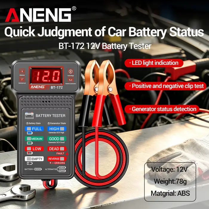 ANENG – testeur de batterie de voiture BT-172