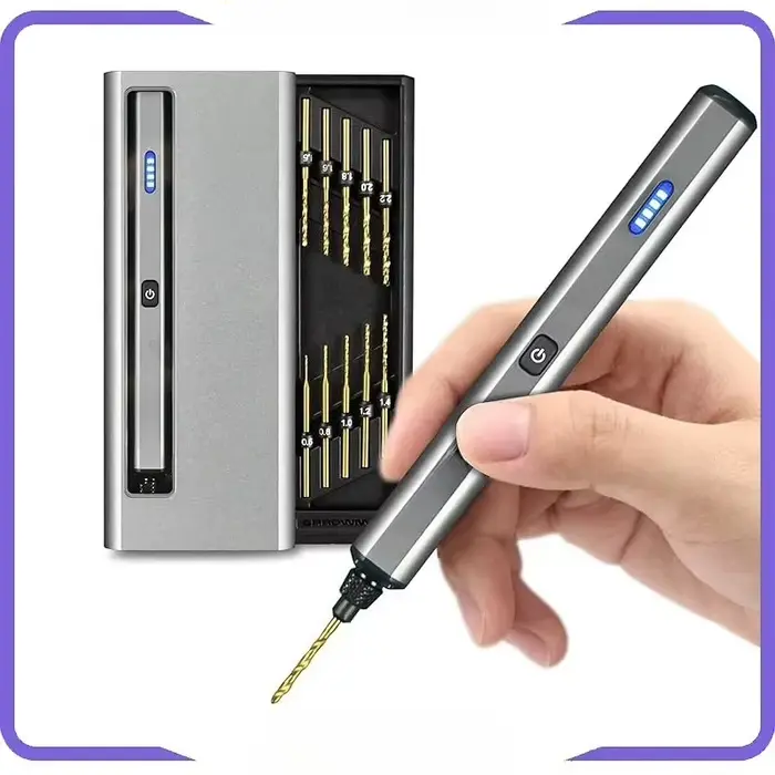 For Mini Electric Drill Rechargeable Rotary Tool Cordless Drilling for Crafts Wood Plastic Aluminium