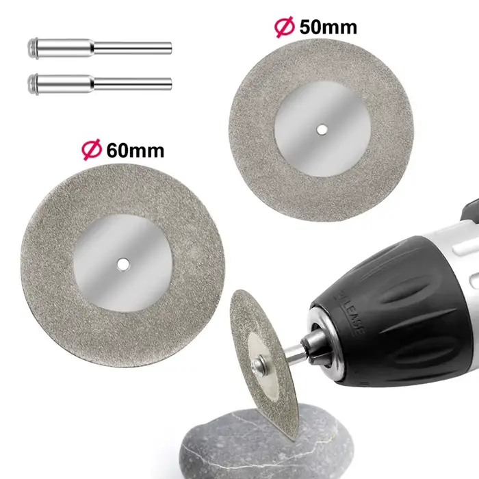 Ensemble de disques de coupe diamantés miniatures pour accessoires rotatifs