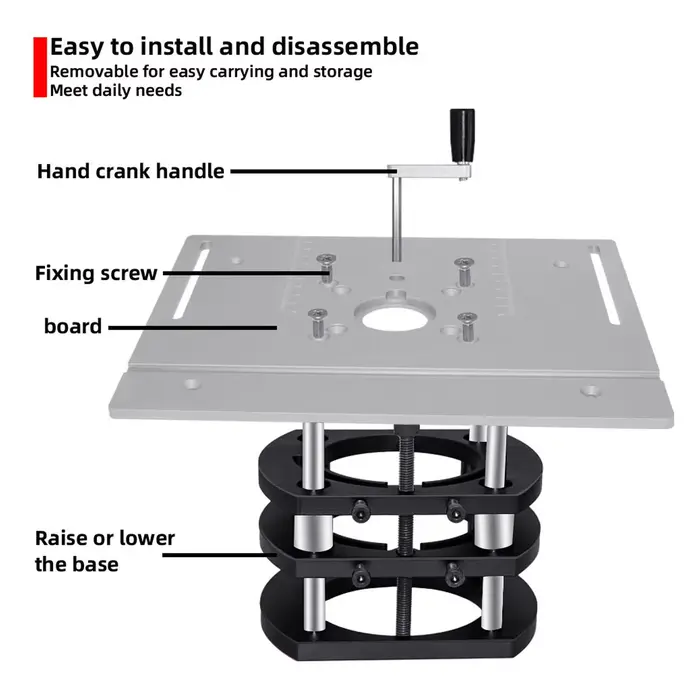 Tige de Support en alliage d'aluminium et acier inoxydable
