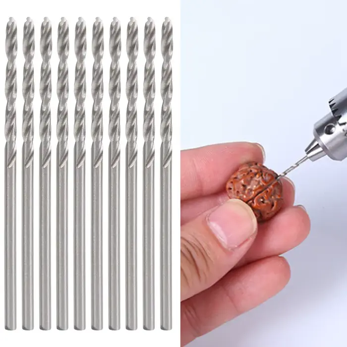 Foret hélicoïdal de 1,75 mm de diamètre, entièrement affûté, extra long, micro-forets en acier rapid