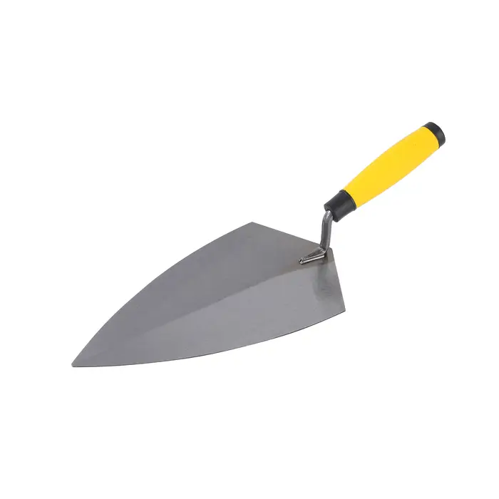 Lot de 5 outils de maçonnerie en acier au carbone : truelle de maçon
