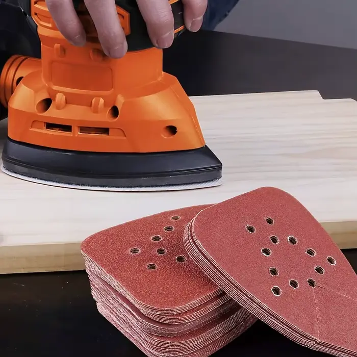 Plaquettes de ponçage à crochets et boucles à 12 trous pour ponceuse souris Black & Decker
