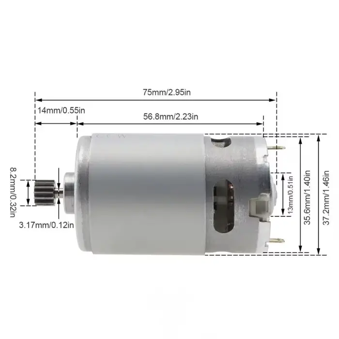 1 pièce Moteur CC RS550 21V durable