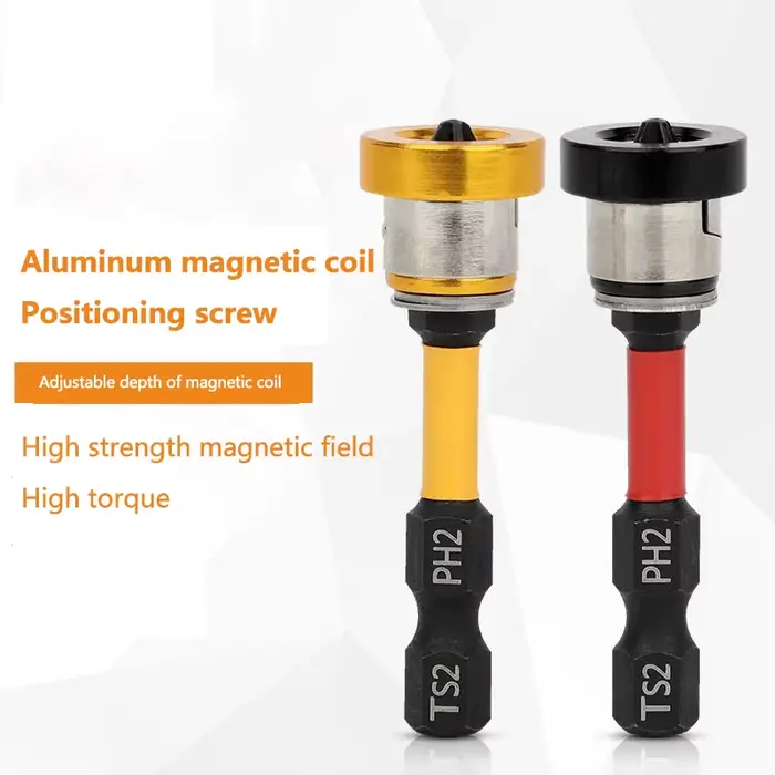 Embouts de tournevis de positionnement de 50mm, embouts de vis pour cloisons sèches, plaques de plâtre, vis de localisation de têtes de lot, outils de perçage