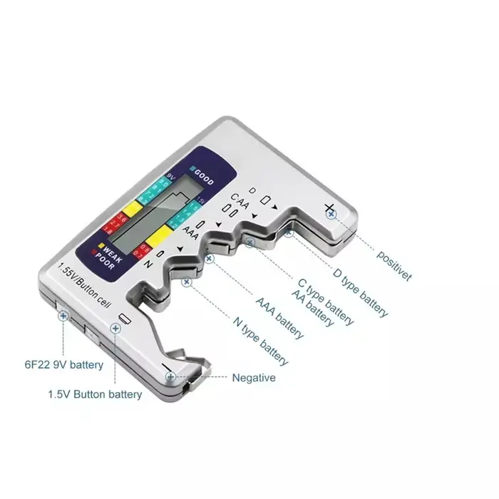 Testeur de batterie numérique avec écran LCD