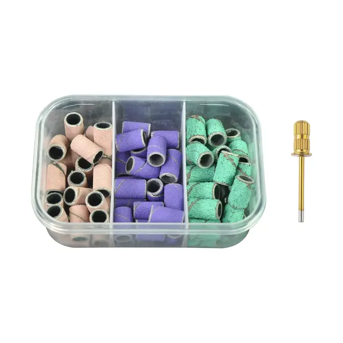 Bandes de ponçage ARROWMAX, manchons de ponçage pour mini-meuleuse à tambour avec mandrins de ponçag