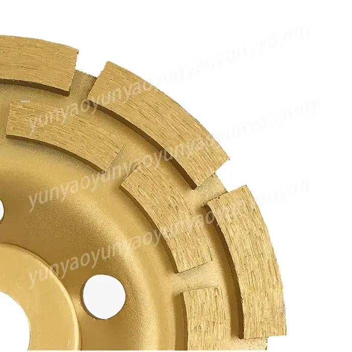 Disque de meulage diamanté double rangée pour béton
