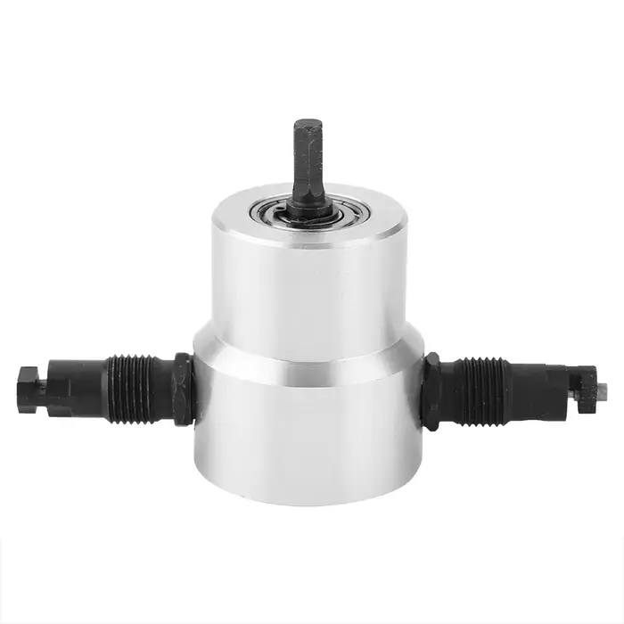 Coupe-tôle électrique double tête pour perceuse, outil de découpe portable