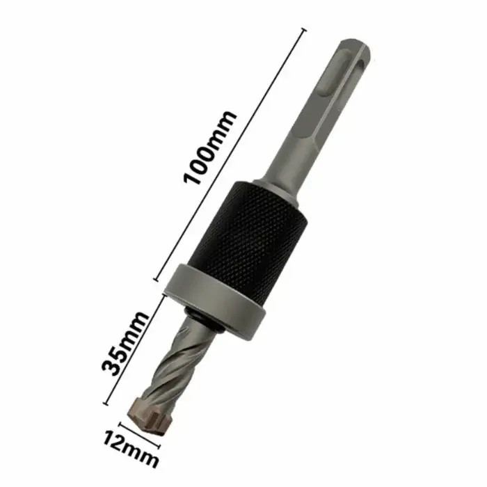 Foret à béton à arrêt de profondeur détachable de type divisé