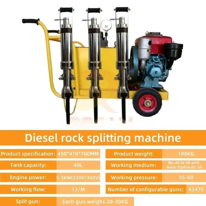 Machine robuste pour briser les pierres