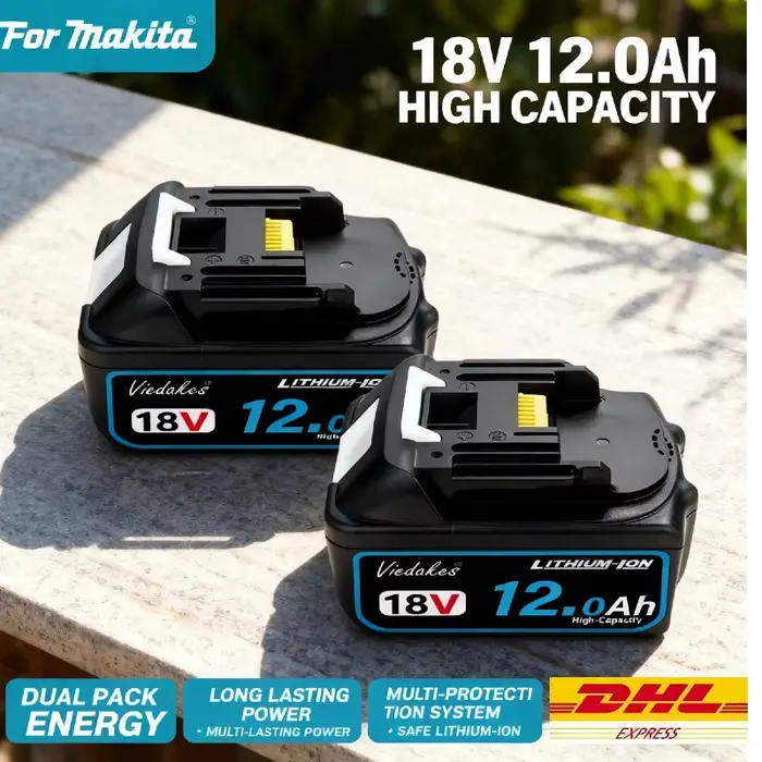Pour makita 18V 8Ah batterie d'origine BL1830 BL1860 BL1850B