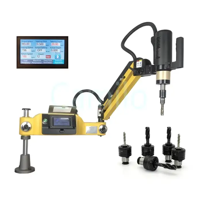 Machine à tarauder électrique 600W M3-M20 avec servomoteur de pulvérisation d'huile