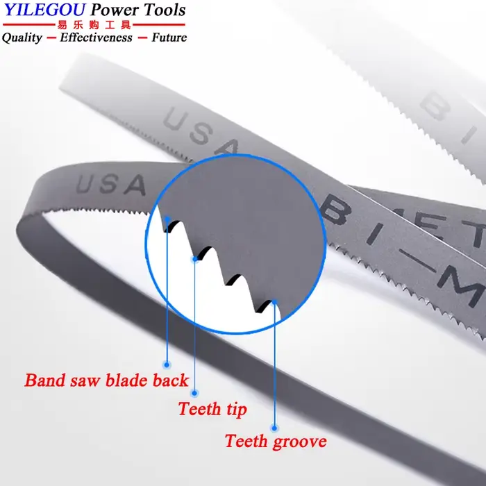 1140 1440 1640mm bimétallique 1/2" lame de scie à ruban. 1735 1840 2160 2215 2240 2750mm