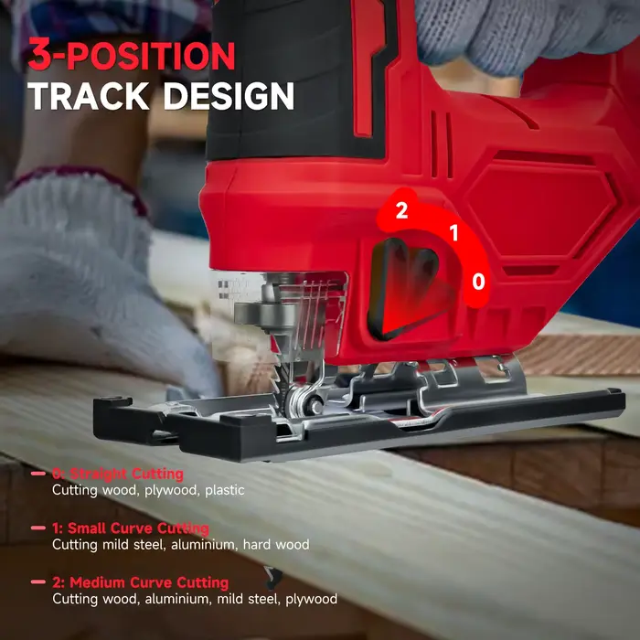 Scie sauteuse électrique pour batterie Milwaukee 18 V 2700 tr/min vitesse variable 3 positions réglage orbital outil