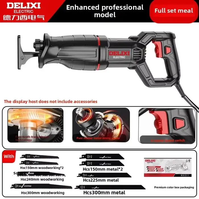 Scie sauteuse électrique 220V, scie sabre haute puissance pour découpe de métal, scie électrique por