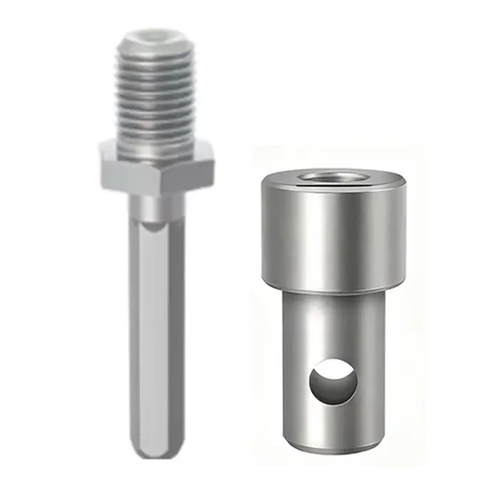 Adaptateur de tarière de terre, outil, 4 Types d'interface, perceuse pour clé à chocs, marteau, Mach