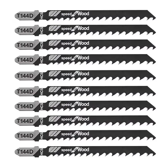 Lames de scie sauteuse HCS T144D, tige en T, assortiment de lames de scie pour bois et plastique, ou