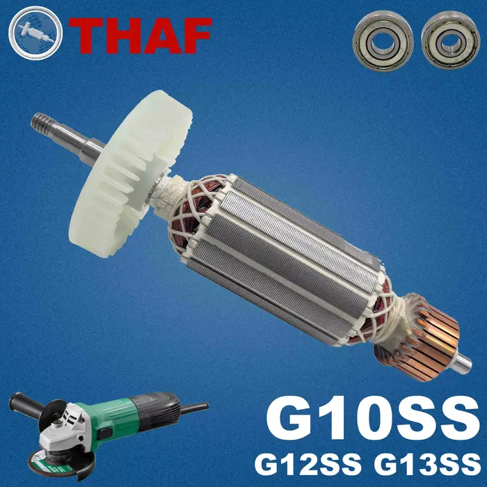 AC 220V 240V G10SS G12SS G13SS Induit Rotor pour HITACHI Meuleuse Angulaire Pièces de rechange Meule