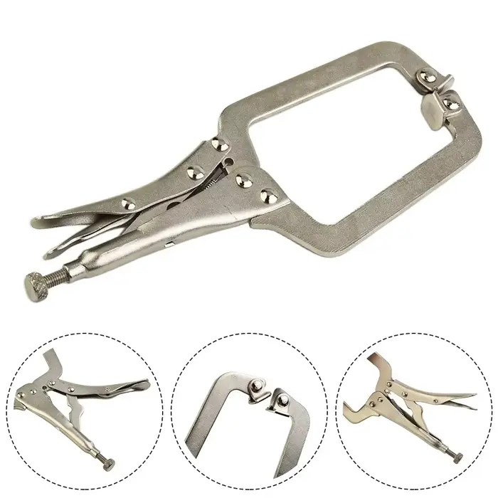 9 pouces acier C pince étau poignée verrouillage soudage pince bois Tenon localisateur outil outils 