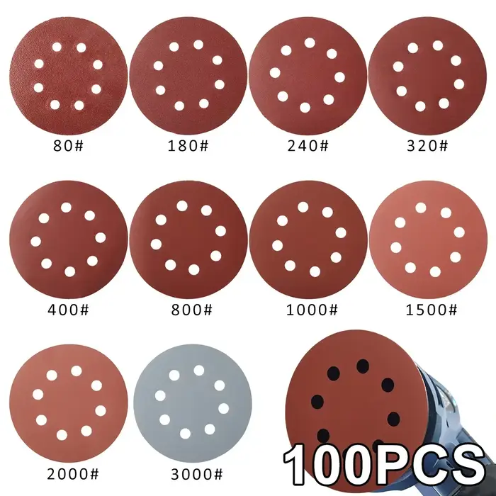 Ponceuse orbitale pneumatique de 5 pouces