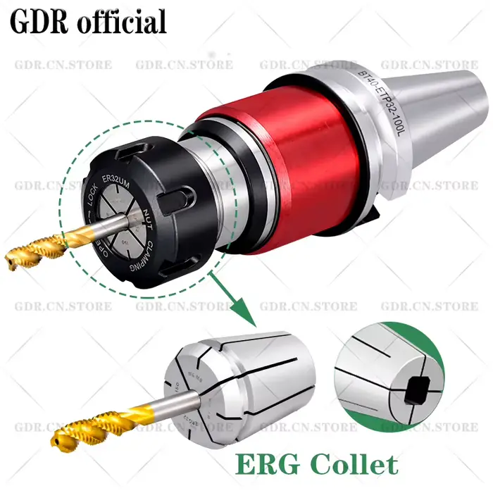 GDR BT30 BT40 BT50 ETP TER porte-outil de taraudage ETP32 ETP25 TEP25 ERG ERG25 ERG32