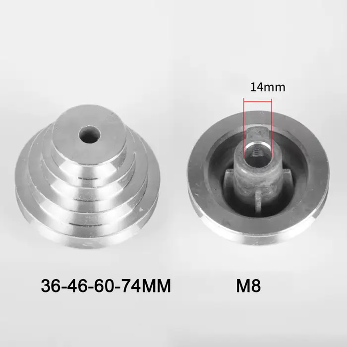 Perceuse à moteur, roue de poulie pagode d'entraînement, trous de 14mm, diamètre extérieur 36-46-60-