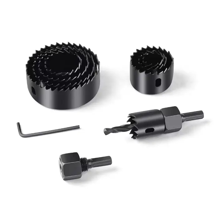 JUSTINLAU 16 pièces de 19-127mm scie cloche pour le travail du bois boîte en plastique ensemble outil de forage de