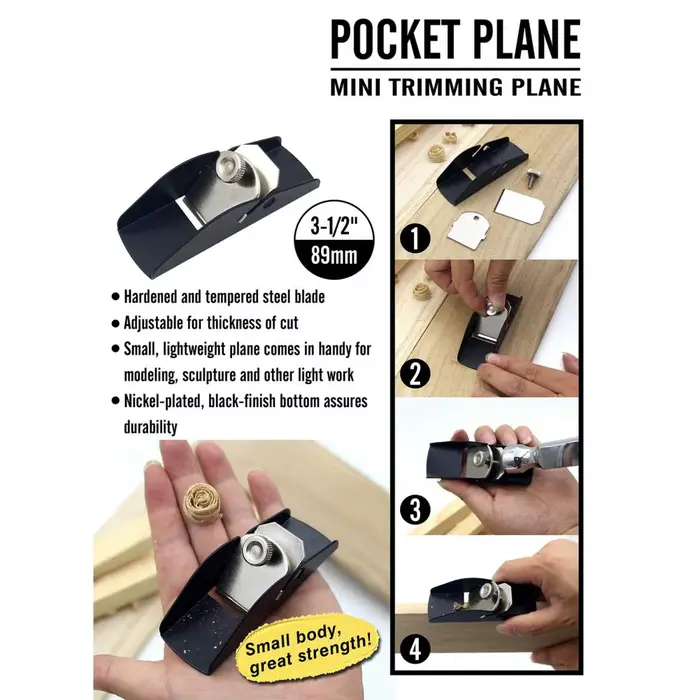 Mini avion outils de menuiserie sur bois raboteuse manuelle de charpentier