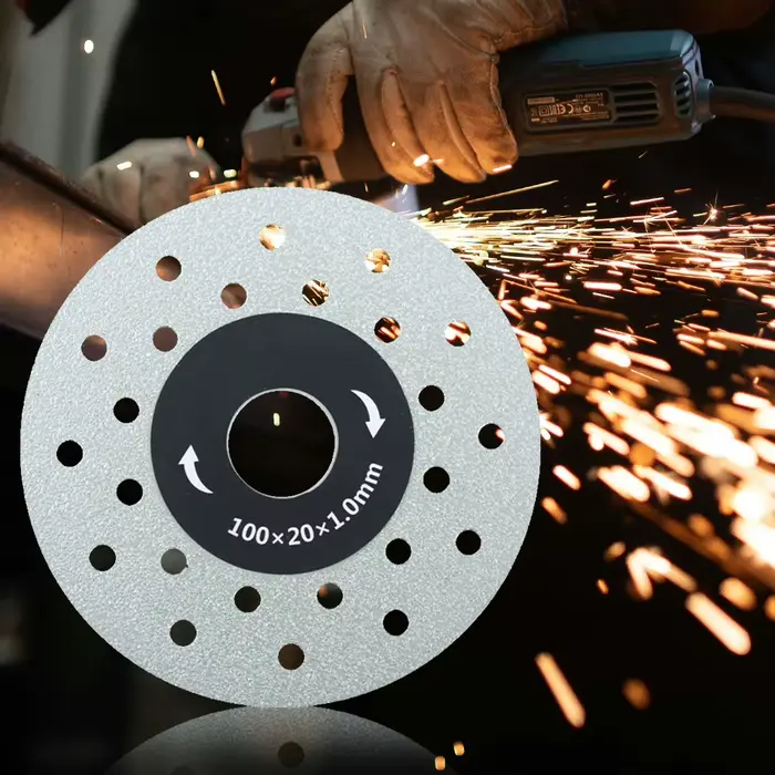 Disque de coupe diamanté poreux élargi de 4 pouces/100 mm pour dalles de pierre