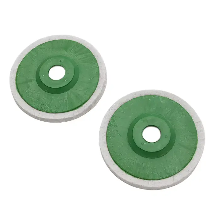 2 pièces 125mm laine feutre polissage meule tampon polisseuse meules de polissage
