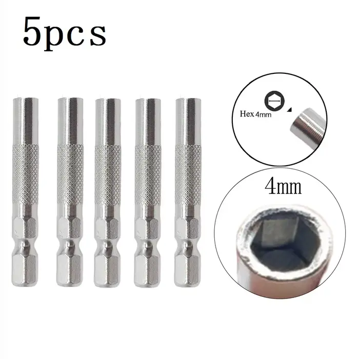 5 pièces 6.35mm 1/4 "adaptateur d'embout d'insertion au système 4mm 4 tournevis adaptateur Micro-emb