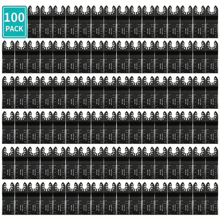 Lot de 100 lames oscillantes en acier à haute teneur en carbone