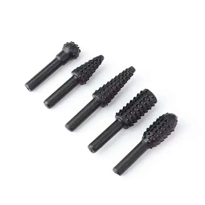 1/4 ''5 pièces jeu de forets outils de coupe pour couteau à bois outil de sculpture sur bois menuise